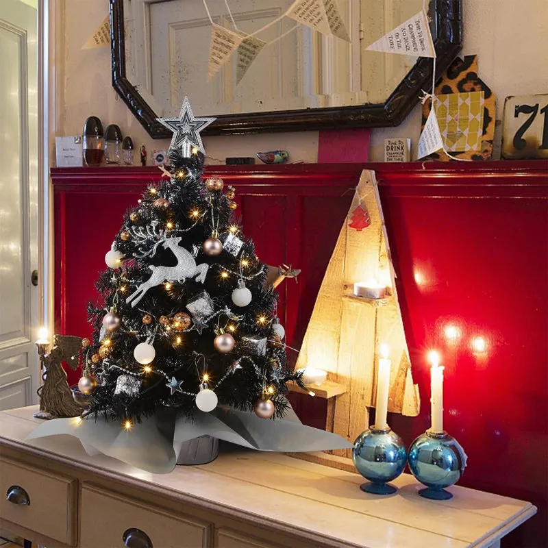 Battery Operated Miniature Christmas Tree With Lights 18' Pre-Lit Battery  Operated Artificial DownSwept Mini Christmas