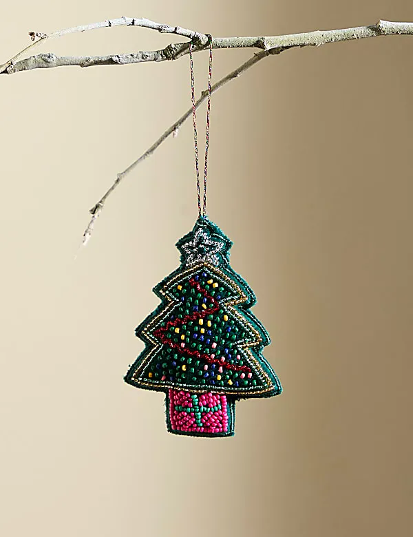 Beaded Tree Hanging Decoration
