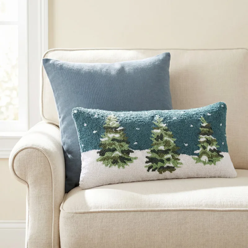 Birch Lane™ 12' x 24' Winter Forest Throw Pillow | Birch Lane