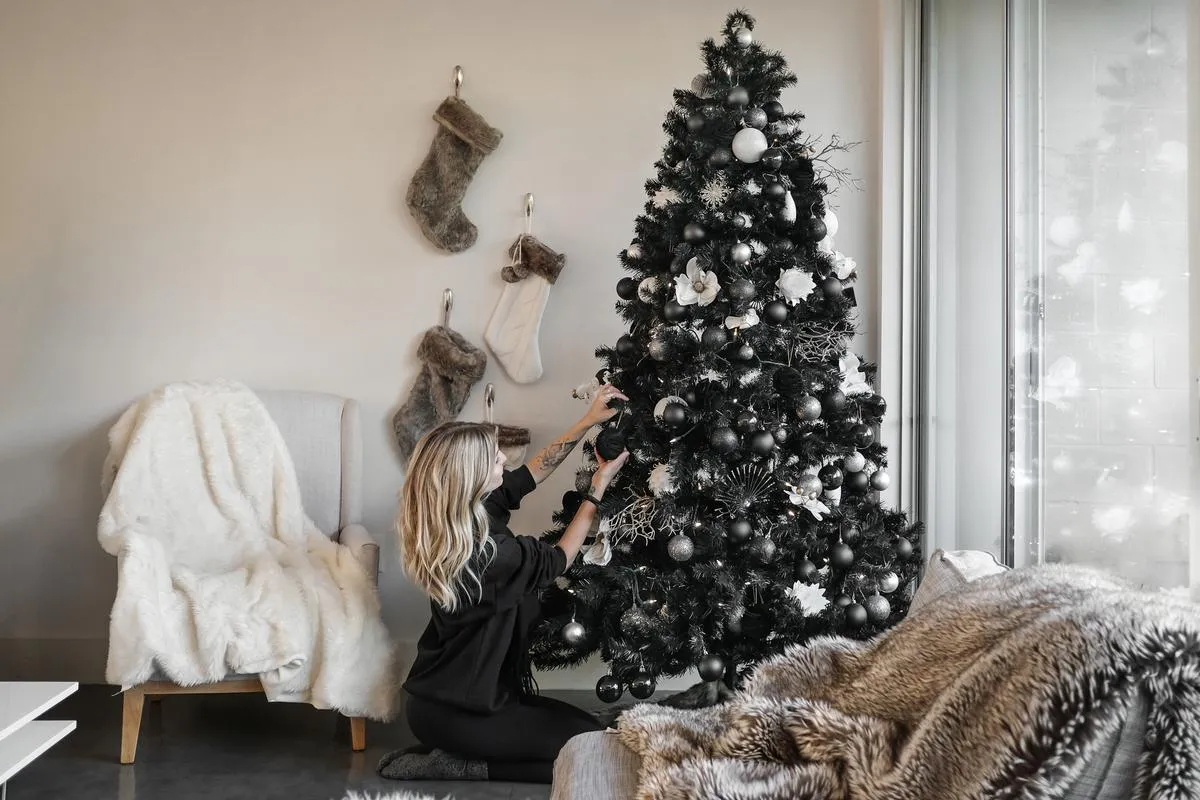 Black Christmas trees: A symbol of 2020 angst or a refined choice?
