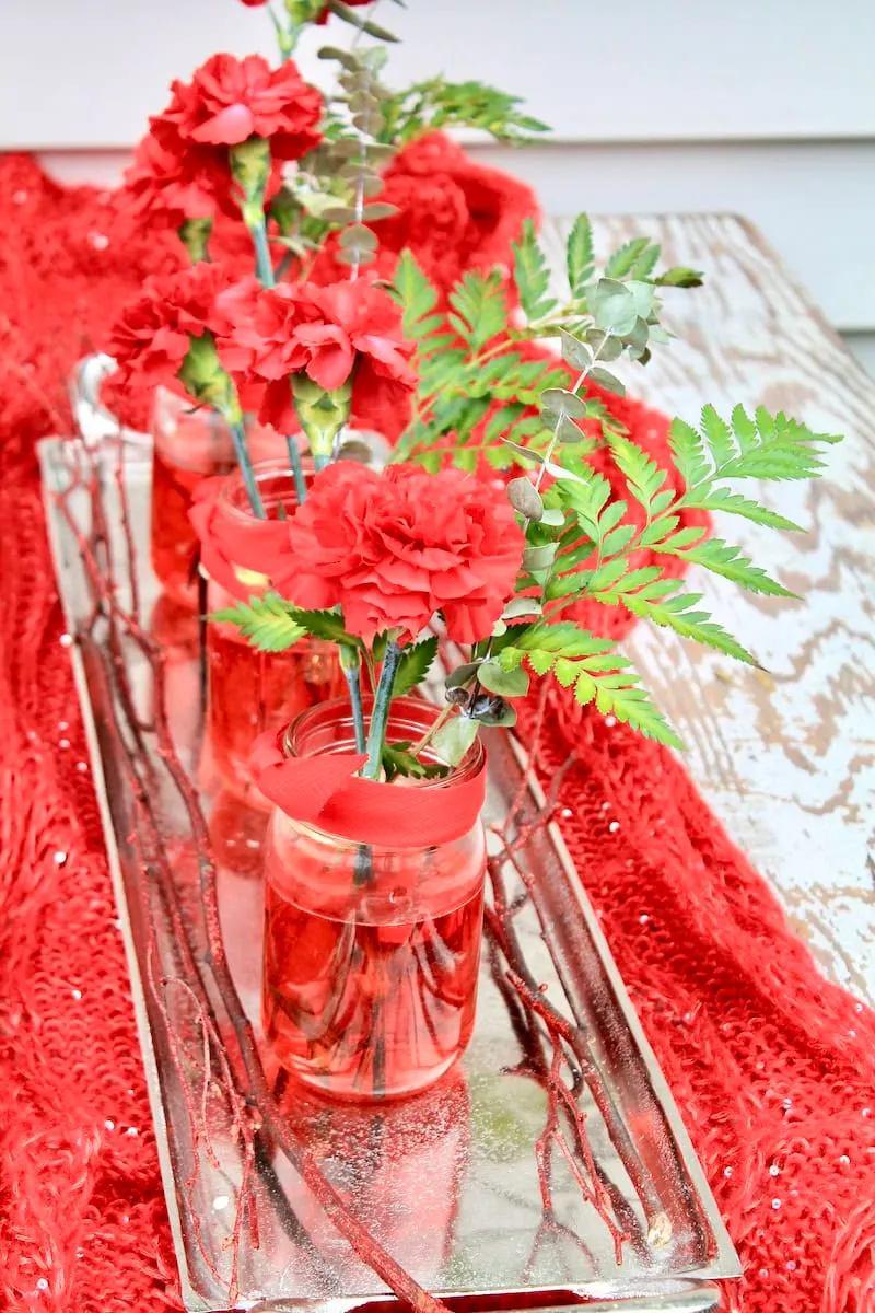 Budget-Friendly DIY Valentine's Day Table Ideas in Bold Red