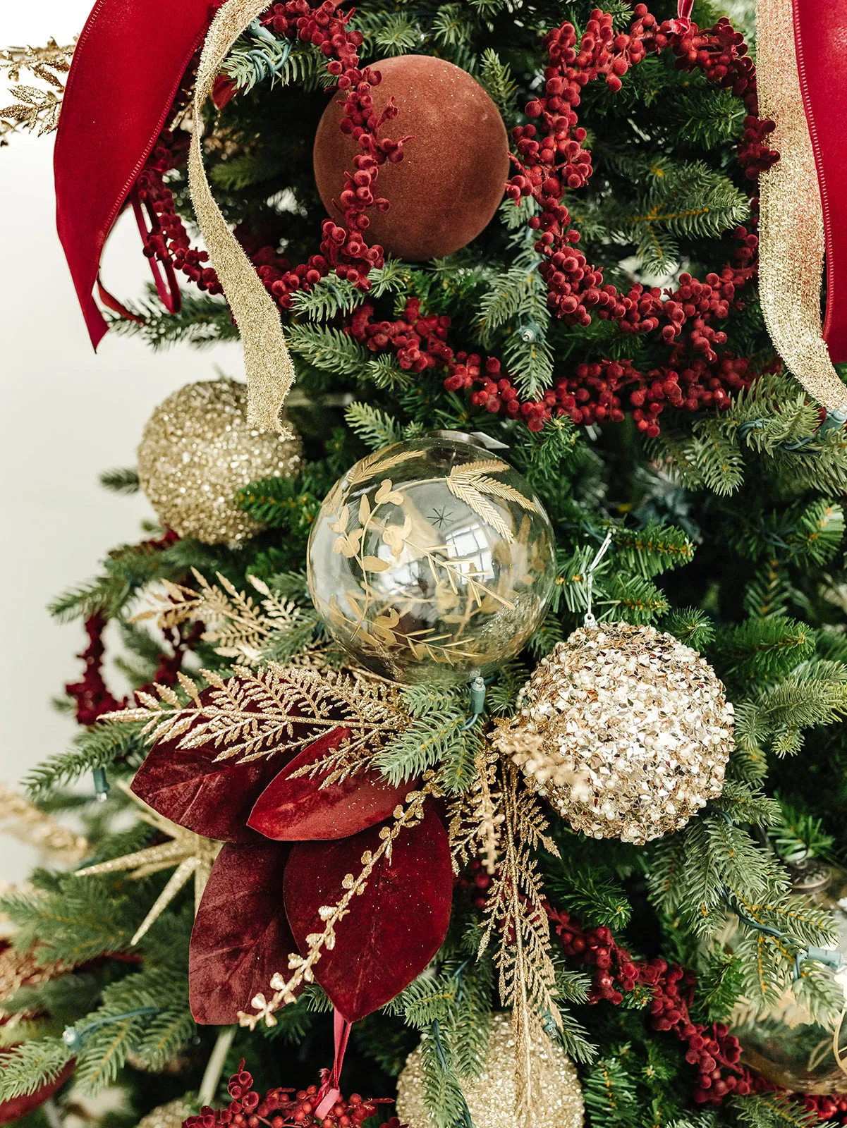 Burgundy Flocked Garland - 72' – Sarah Grover Home