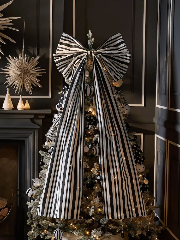 Buy Monochrome Extra Large Bow Tree Topper from Next Denmark