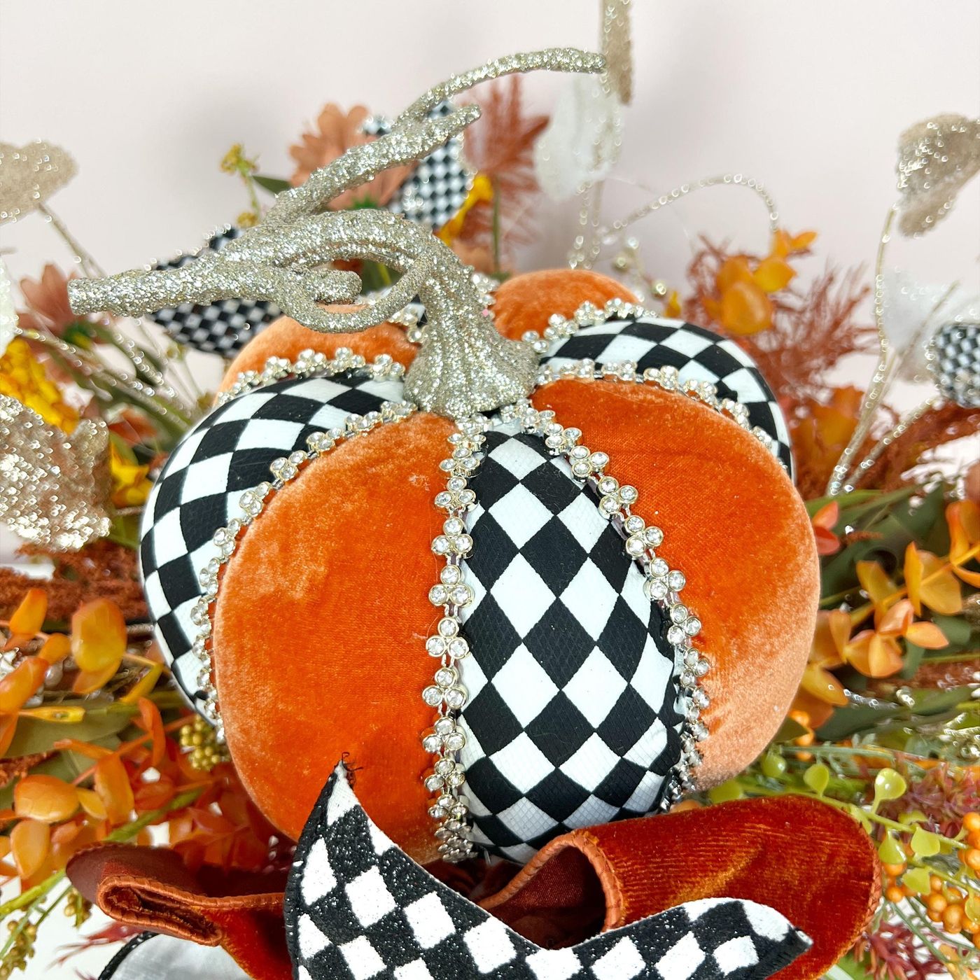 Candlestick Pumpkin Centerpiece Elegant Fall Pumpkin Centerpiece Autumn Table Decor Candlestick Arrangement