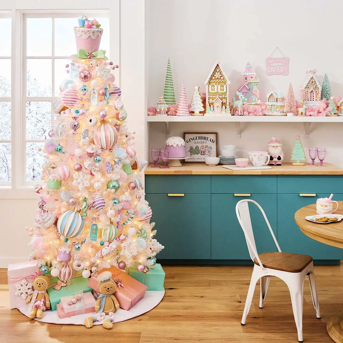 Candyland Christmas tree decorations with pink theme NEW! Christmas Tree  Topper Pink and Blue Candy Topper Candyland Candy Cane Pink