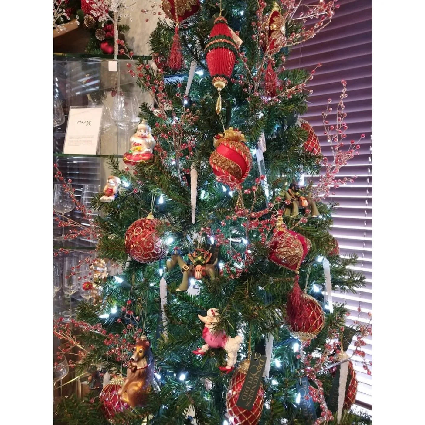 Carole Stupell Vintage Red & Gold Velvet Ornament - Designer's Studio
