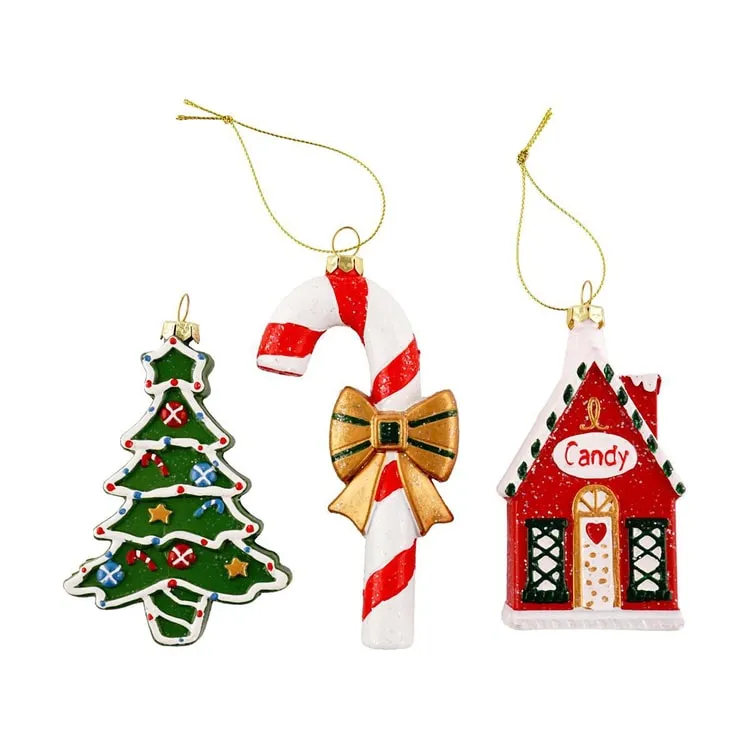 Chinese Brand Christmas Tree Ornaments Decorations, Set of 3 - Yami.com