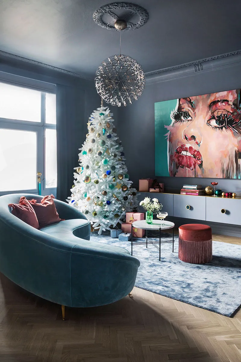 Christmas decor for glamorous Swedish home with Art Deco feel 〛 ◾ Photos ◾ Ideas ◾ Design