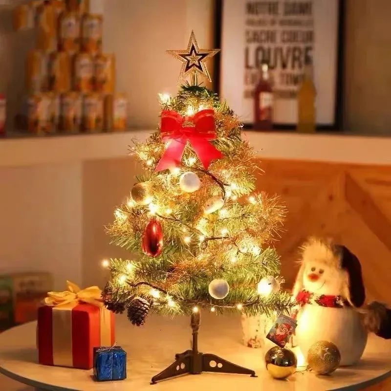 Christmas Decorations 19.7 in Desktop Mini Christmas Tree Iron Nylon Fabric Artificial Xmas Ornament from Dhgate Christmas Decorations - price 22.04