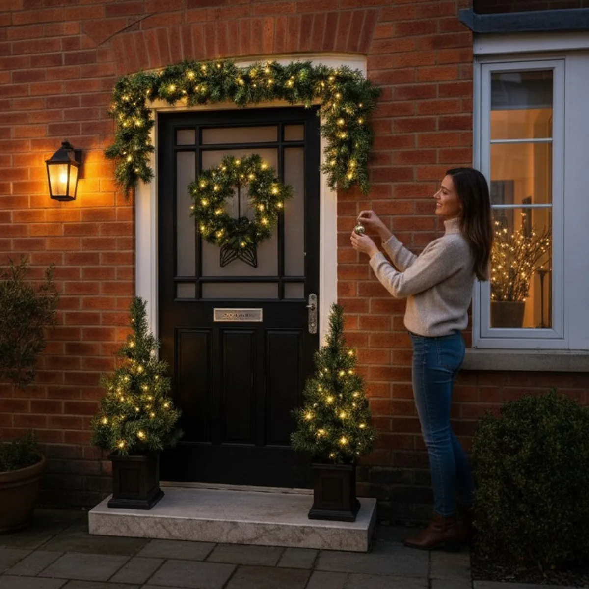 Christmas Door Garland Outdoor Outdoor Winter Evergreen Artificial Christmas Foliage Balsam Hill