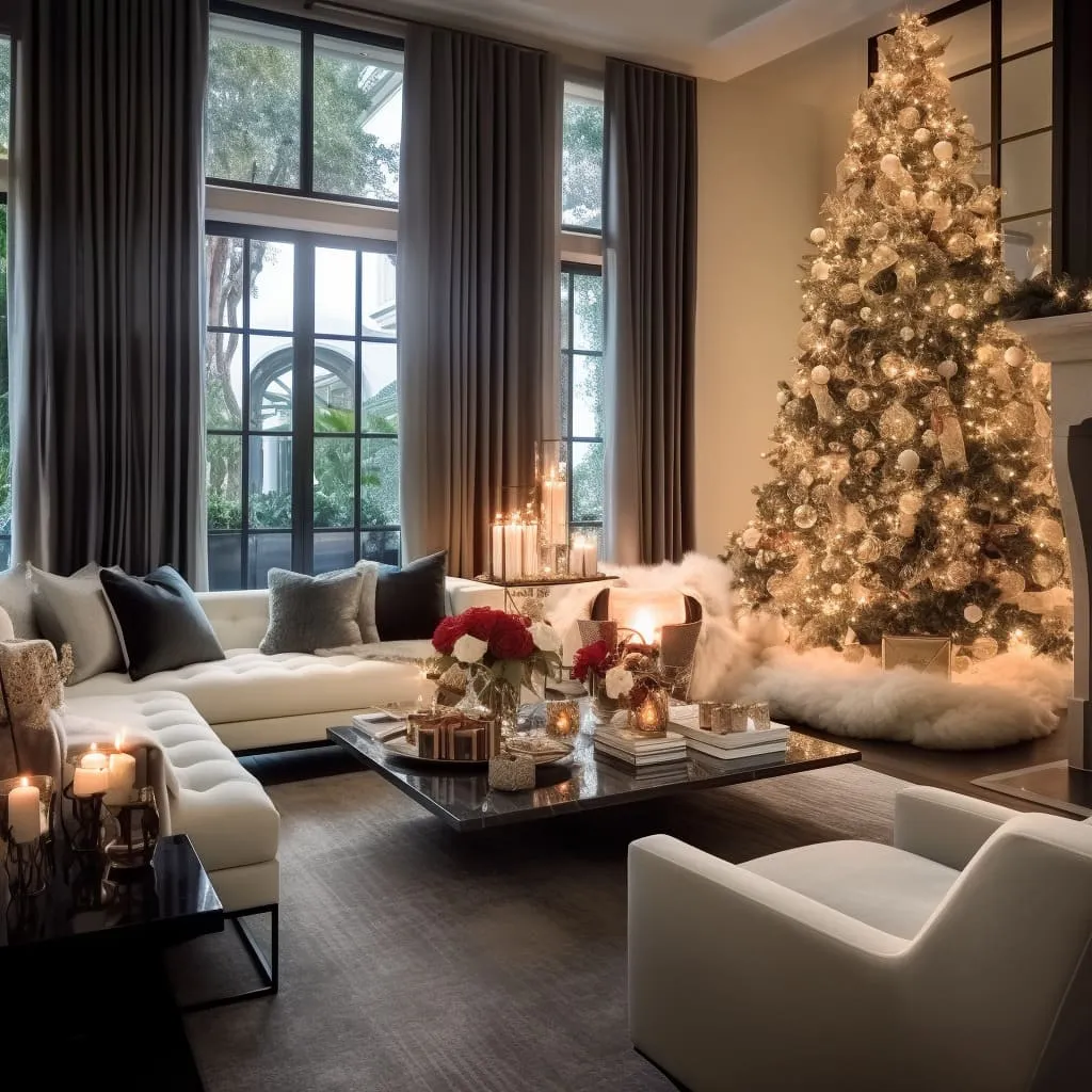 Christmas Elegance: Timeless Living Room Decorating Inspirations | Fancy House Design