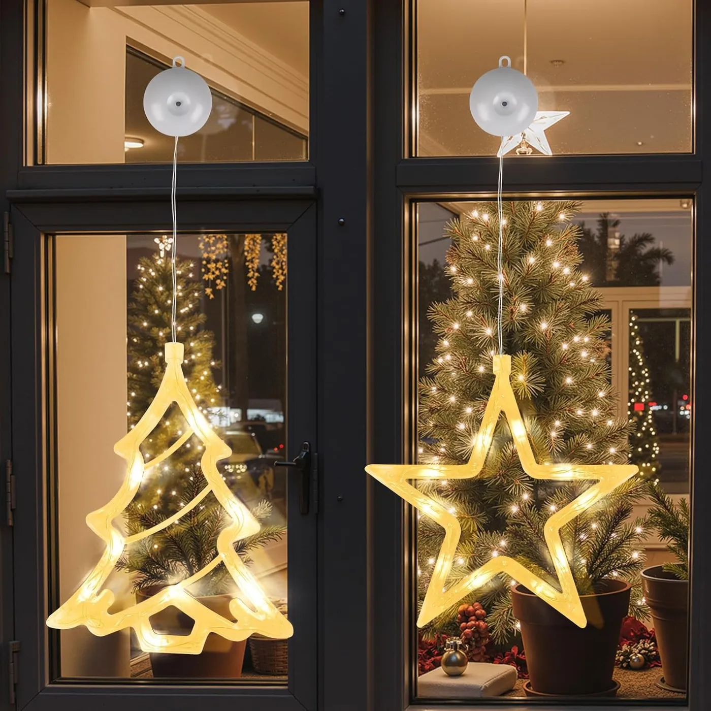 Christmas Fairy Lights With Timer Warm White Star Fairy Lights With Timer