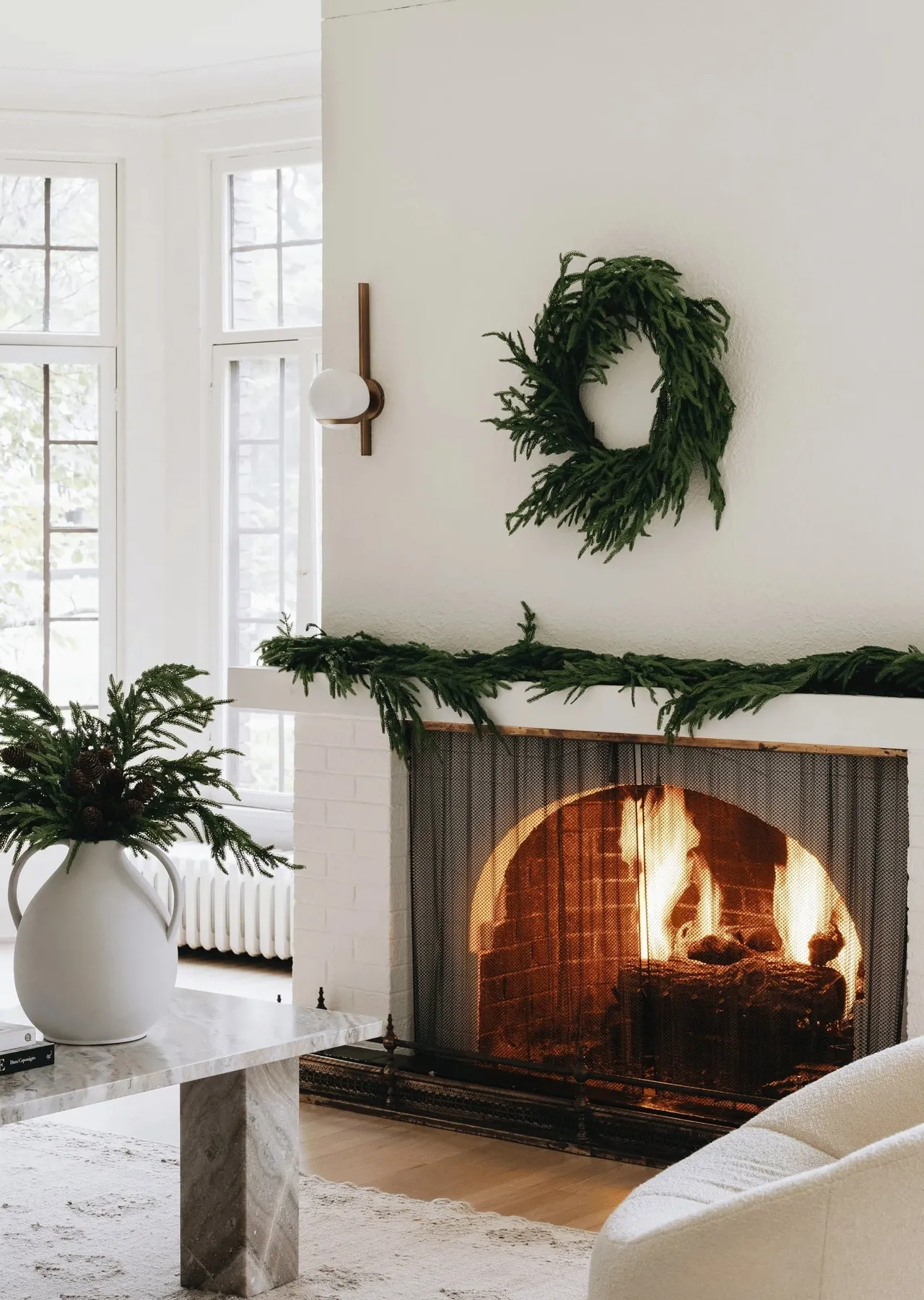 Christmas Garland Staircase Artificial Pine Branches 120-270 cm | Sansoti