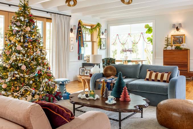Christmas In Our Home 2025 - Whimsy, Color, And Non-Traditional In A Really Cozy Way - Emily Henderson