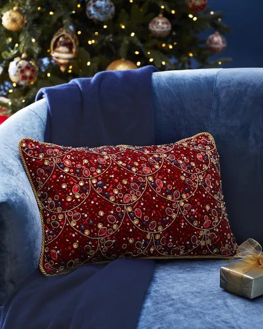 Christmas Kim Seybert Living Pillows Best Kim Seybert Pillows 2026 Kim  Seybert Crewel Embroidered Throw