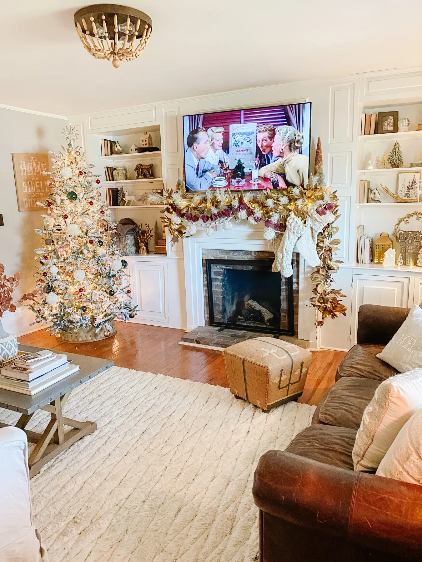 christmas living room — Design and Lifestyle Blog — Gathered Living