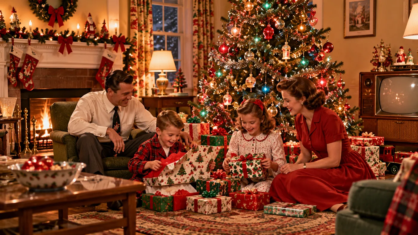 Christmas Traditions From the 1940s and 1950s | SitOnSantasLap.com