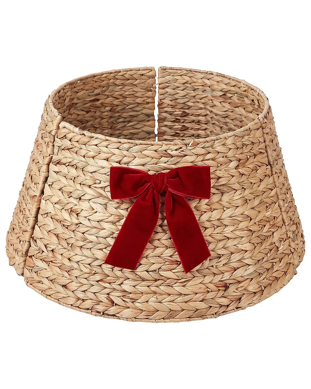Christmas Tree Collar HUMPPLIA 60 cm Water Hyacinth Red - Beliani.pl