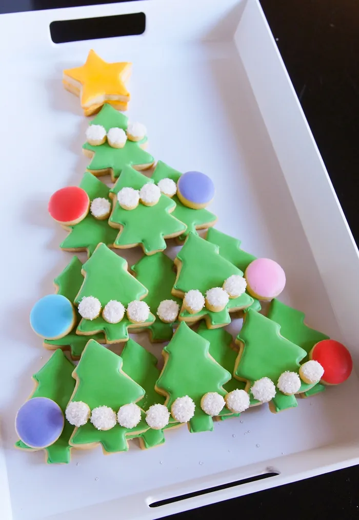 Christmas Tree Cookie Platter | Bake at 350°
