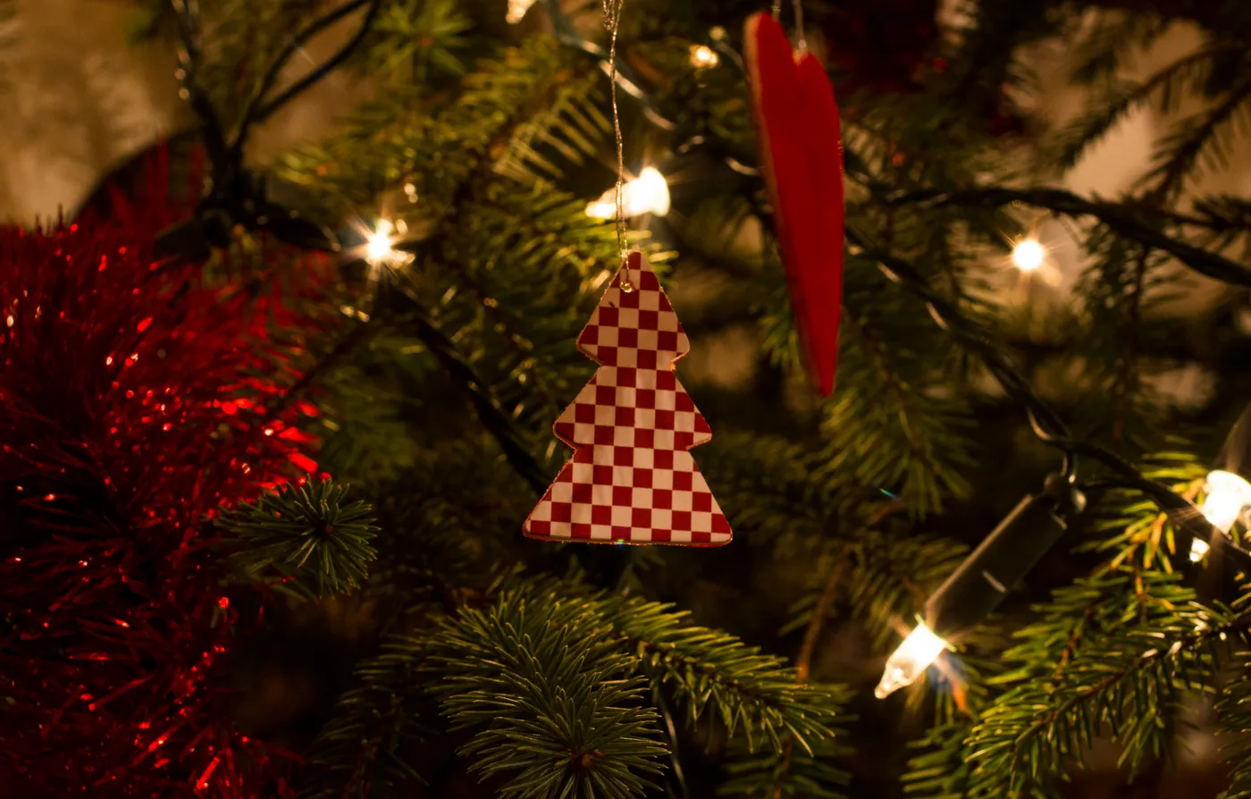 Christmas tree on a Christmas tree