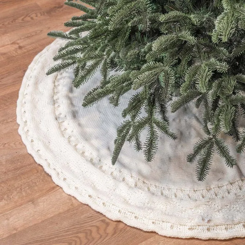 Christmas Tree Skirt – Ivory 1 by Masons Home Decor - Christmas Tree  Singapore | #1 Christmas Trees in Singapore