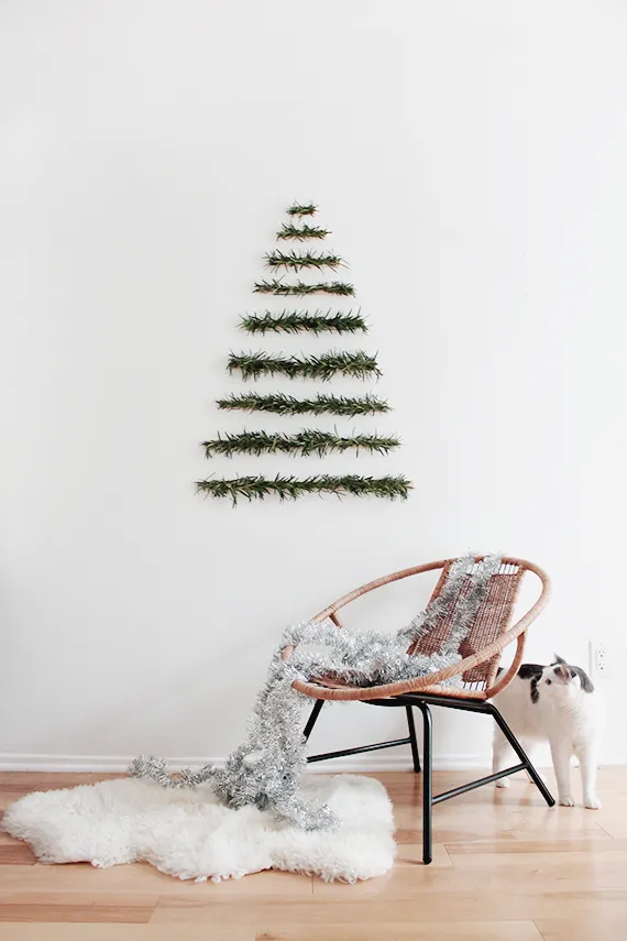 Christmas Tree Wall Hanging Diy DIY Wall Christmas Tree Christmas Decoration  Ideas Christmas Tree Making
