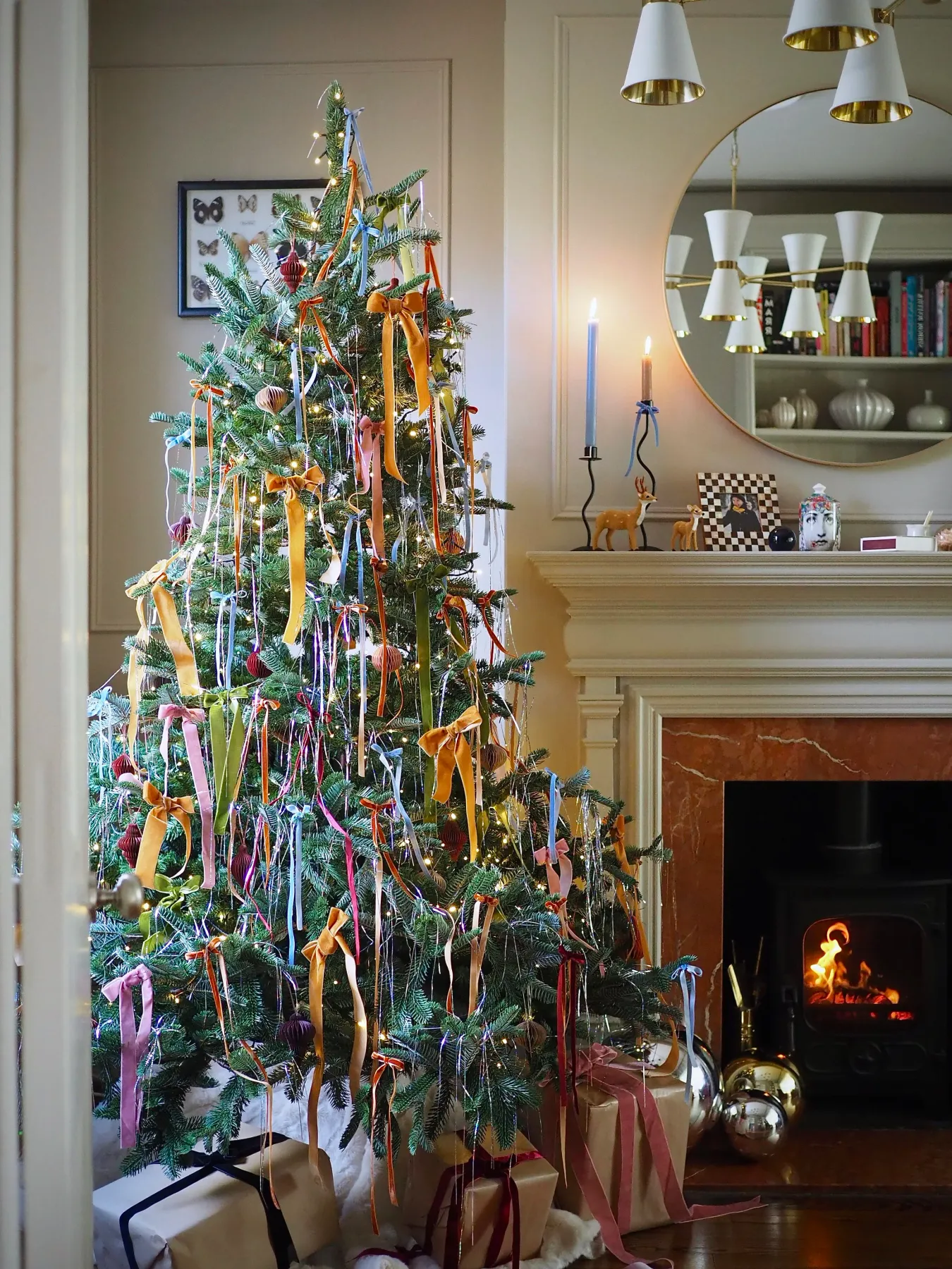 Christmas Trees Christmas Ornament 2023 My Bow-Themed Christmas Tree: The Big Christmas Decor Trend For 2023 — MELANIE LISSACK INTERIORS