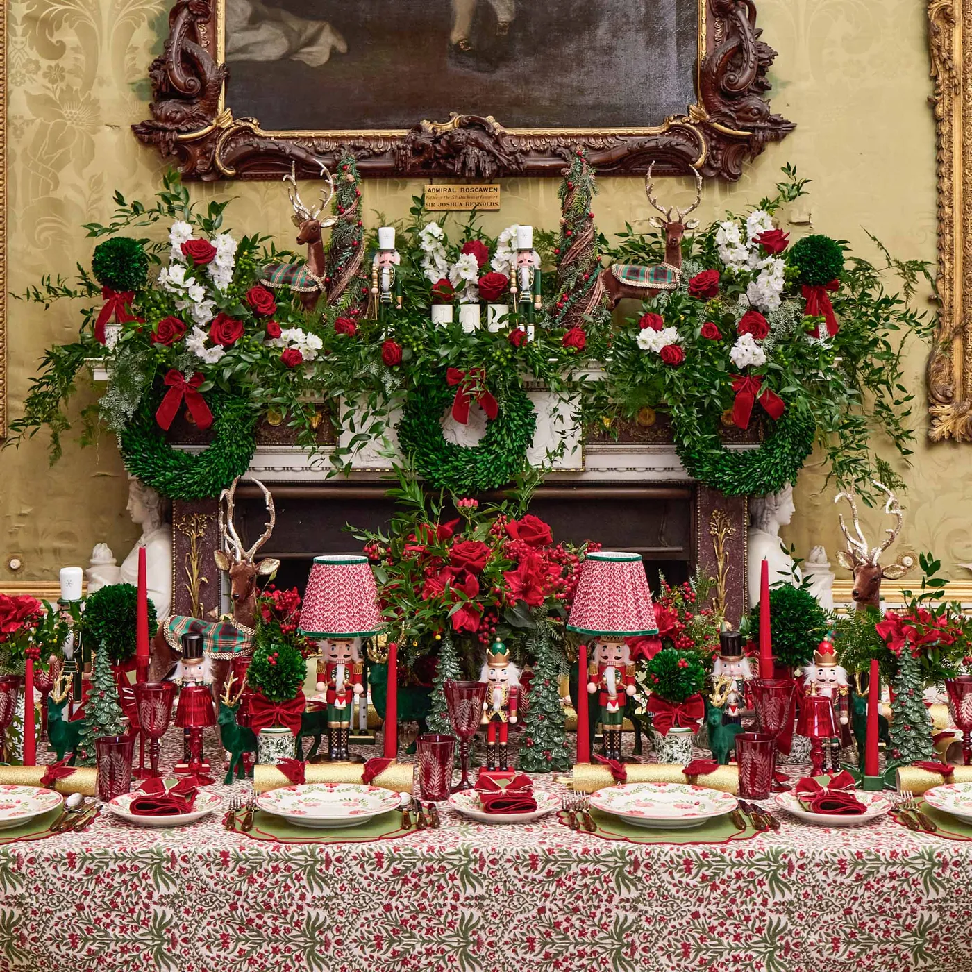Christmas Trees with Red Berries, Pair | Mrs. Alice
