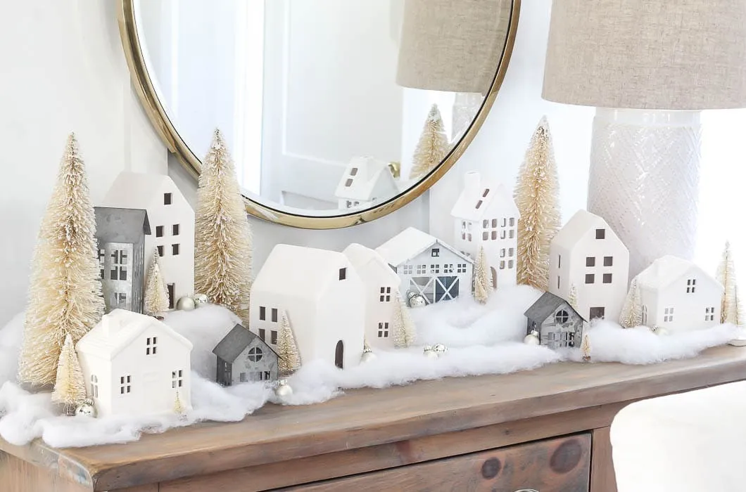 Christmas Village Mantel - Rooms For Rent blog