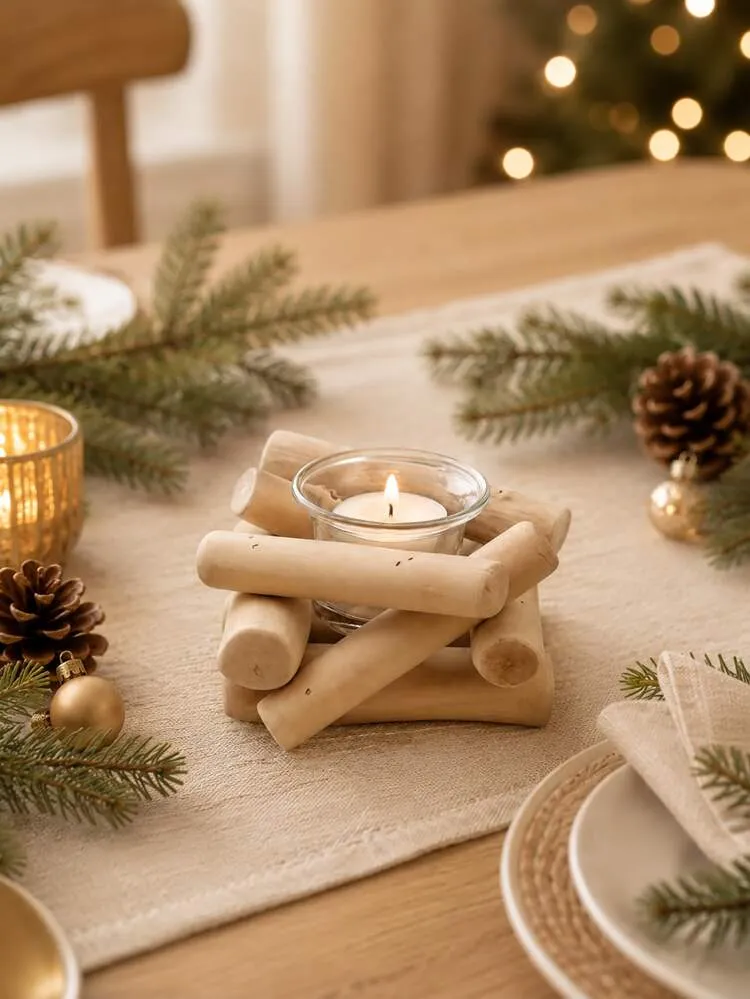 Cirelle 1Pc Stacked Rod Tealight Candle Holder, Modern Aesthetic Tabletop  Decor, Unique Dining Table Decor, Minimalist Tabletop Decor, Cottage Home  Decor,For Apartment Living Room Entryway - Product