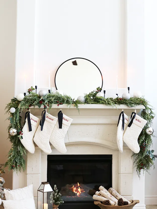 Classic Christmas Home Decorations in Red, Black, and Silver - Life of Alley