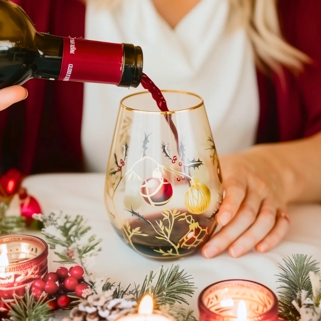 Cornet Barcelona - 'Golden Garland' Wine Glass