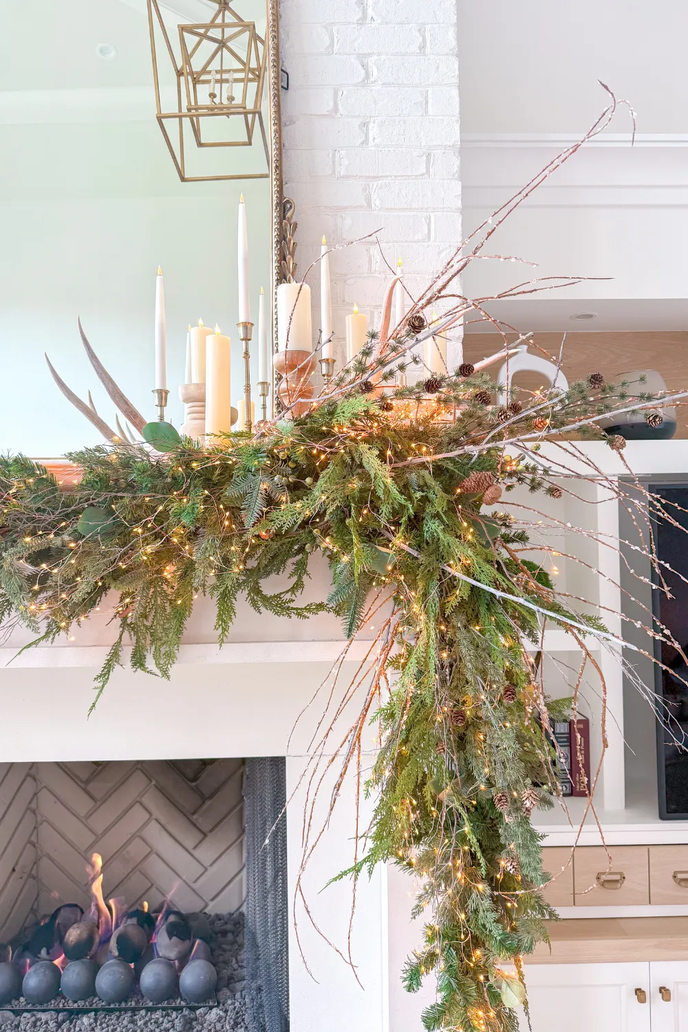 Creating a Whimsical, Woodsy Christmas Mantle for a Cozy Holiday Look