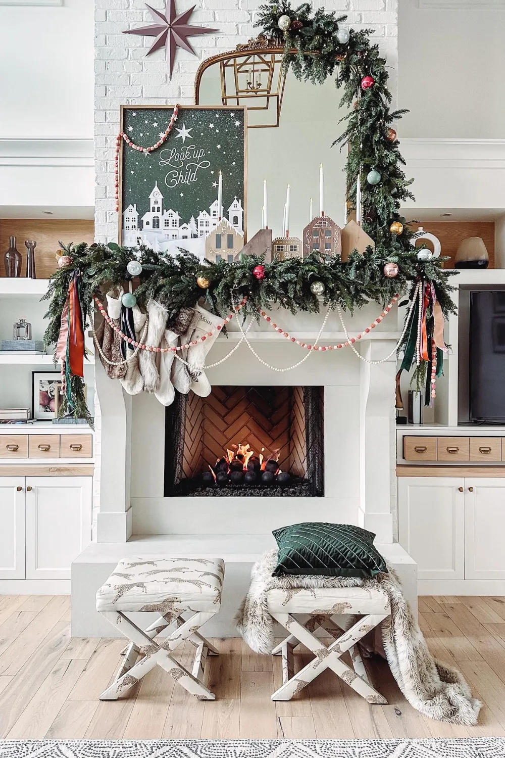 Creating a Whimsical, Woodsy Christmas Mantle for a Cozy Holiday Look