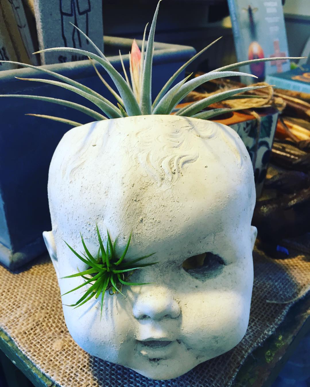 Creep Out Your Neighborhood With Baby Doll Head Planters » Design You Trust — Design Daily Since 2007