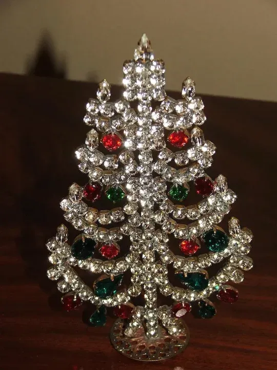 Czech Standing Christmas Tree Decoration. For Sale at Ruby Lane