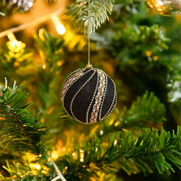 D Black Christmas Decoration Set, Mixed Size Ornaments For Modern Holiday  Theme, Gothic Style Tree Home Decor - Walmart.ca