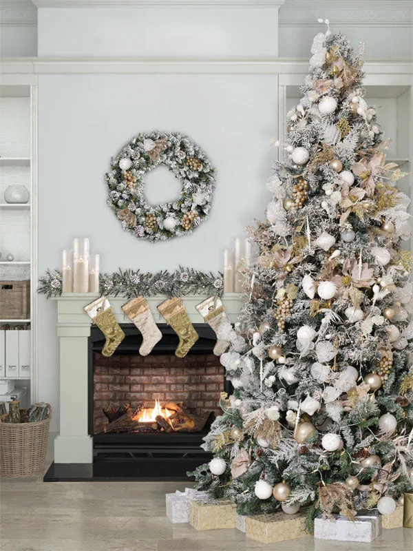 Deck the Halls Printed Photography Backdrop - Denny Mfg