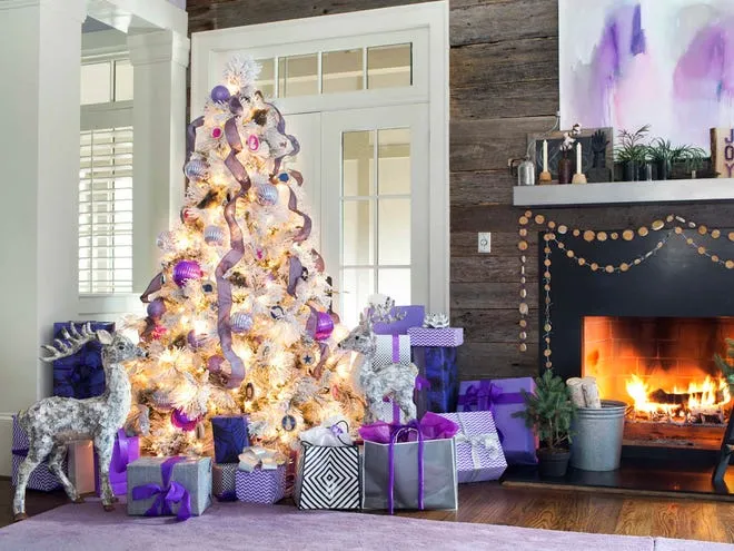 Decorating with Christmas trees