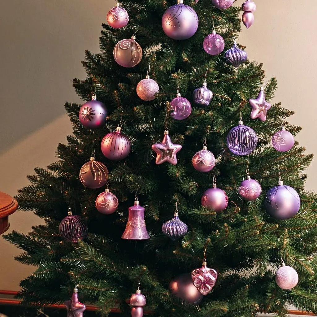 Decoration Glass Balls, 6 pcs. set, 10 cm, Basic Lilac, Czech Christmas  decorations KOULIER - Koulier - by Manufacturers or popular decors -  Koulier, Bohemian Christmas decorations, Crystal and glas