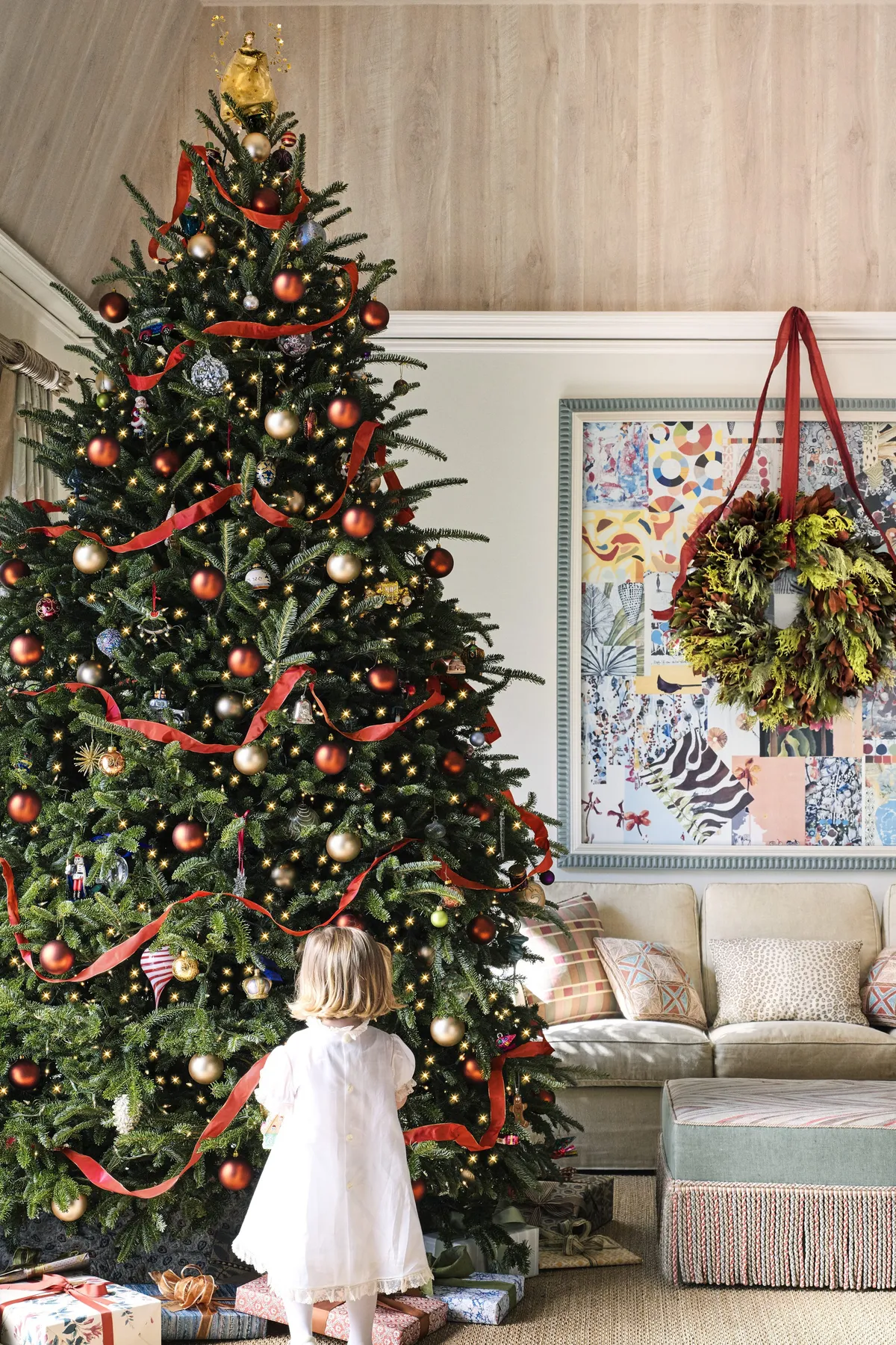 Decoration Traditional Christmas 43 Rustic Christmas Tree Ideas That Feel  Cozy And Timeless