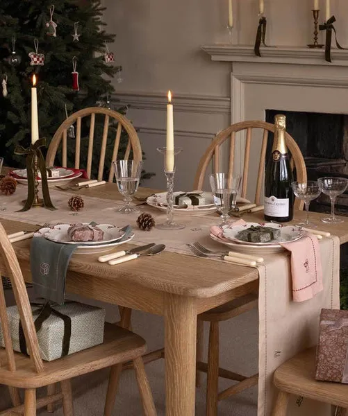 Dining Table Decor Christmas Table Runner Crate And Barrel 16 Christmas  Table Settings And Decor Ideas