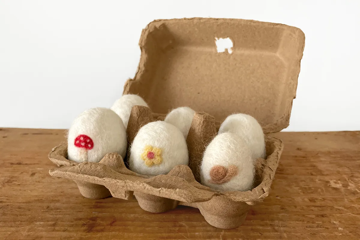 DIY Wool Felted Eggs for Easter - Woodlark Blog