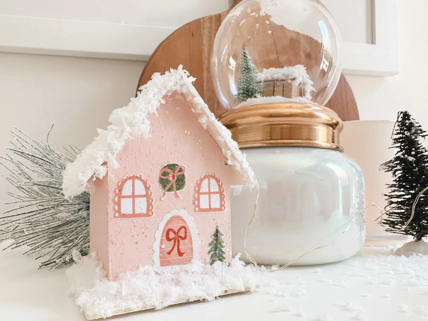 Dollar Store DIY - Turning $1 Birdhouses Into A Tiny Christmas Village - Kayla Makes