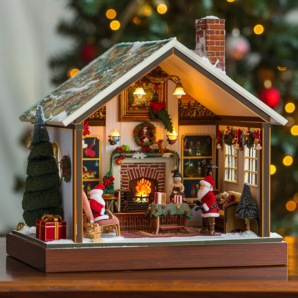 Download Christmas Festive Display Image - Christmas, Santa, Miniatures |  StockCake