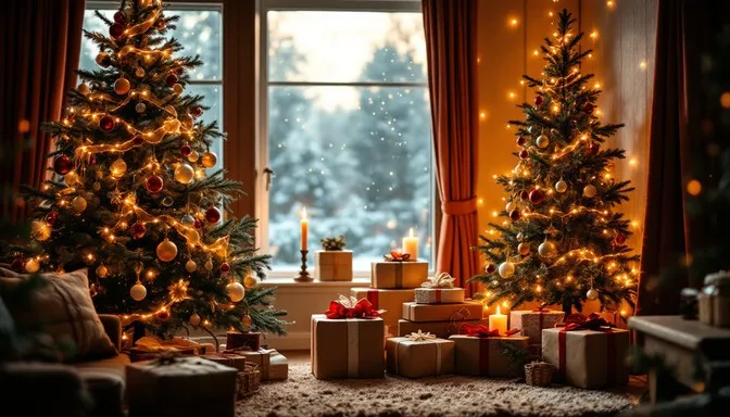 Download Cozy Christmas Corner Image - Christmas, Cozy, Winter | StockCake