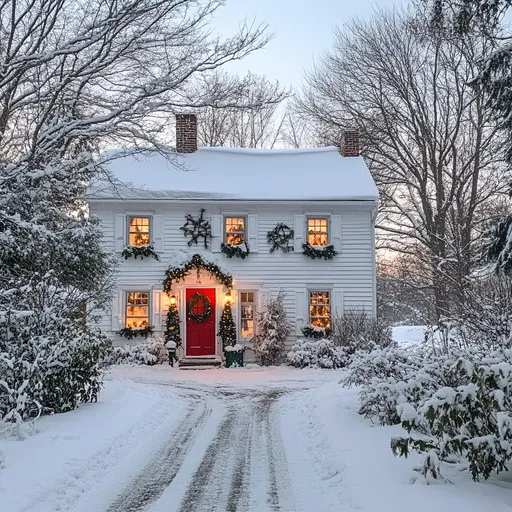 Download Cozy winter home Image - Snow, House, Winter | StockCake