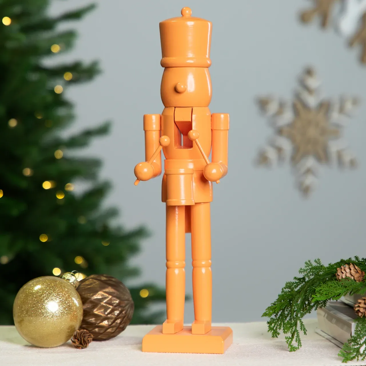 Drummer Soldier Nutcracker Christmas Figure - 15' - Orange | Christmas