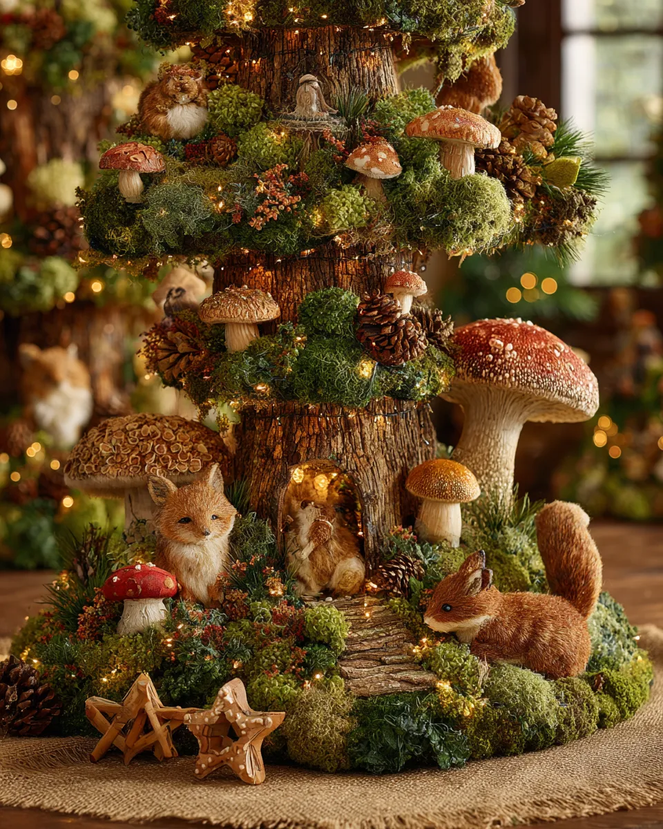 🍄 Enchanted Forest Christmas Tree: A Woodland Dreamscape 🌲