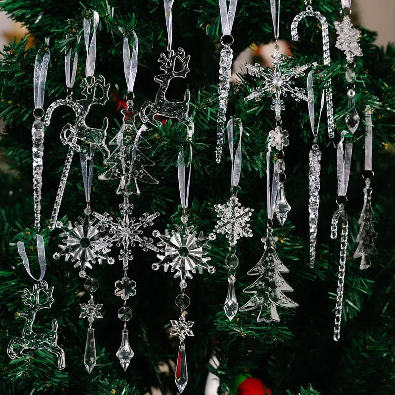 European Style Acrylic Christmas Hanging Ornament for Holiday Home Decor - Nihaojewelry